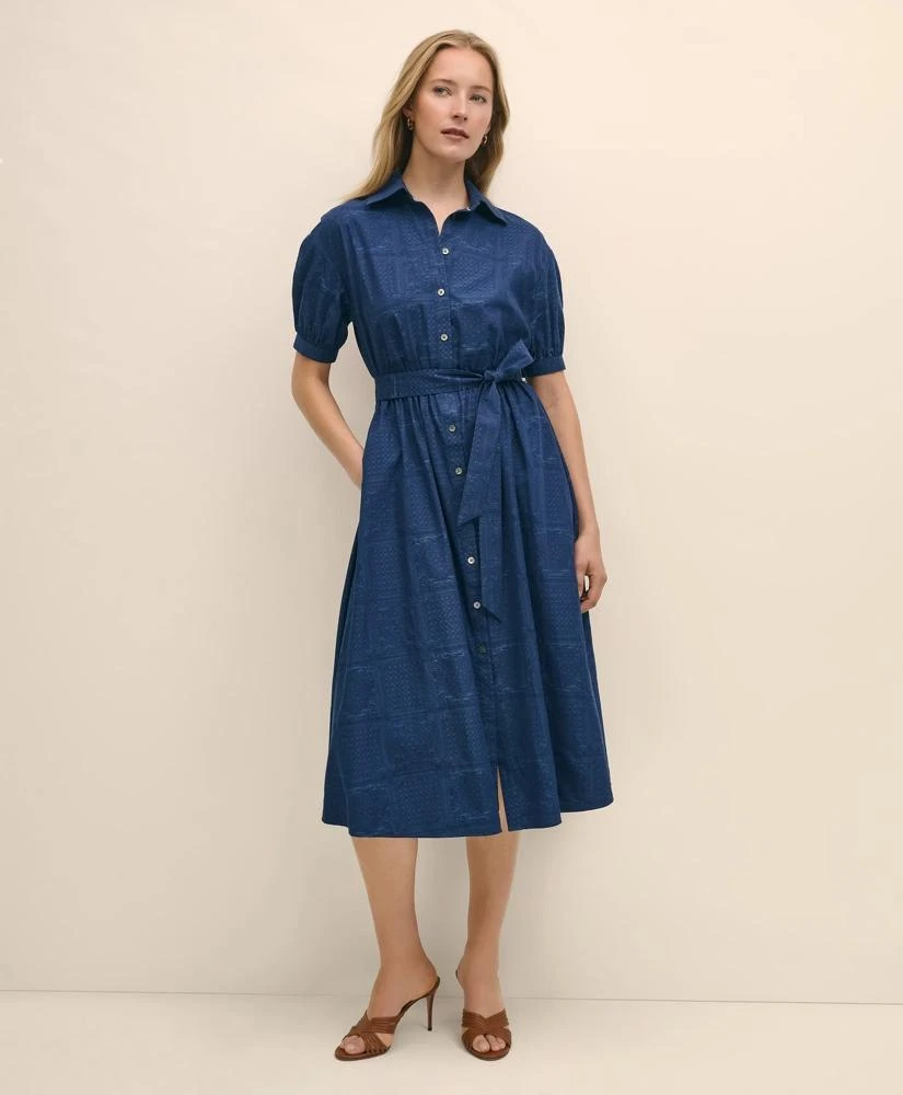 brooks brothers a line dress Floral Embroidered Aline Dresses