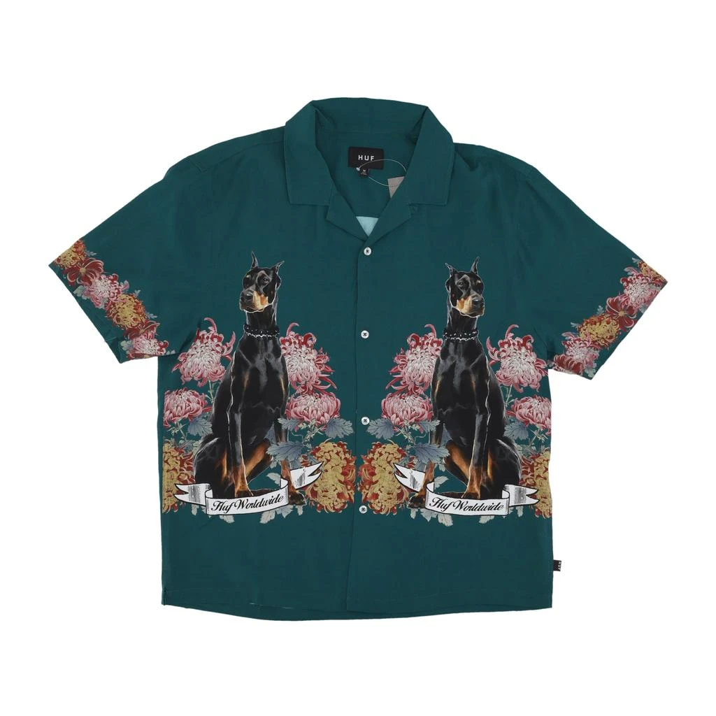 HUF Best Boys Resort Shirt Pine Men's Short Sleeve Shirt 1