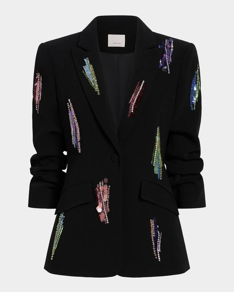 Cinq a Sept Cheyenne Sequined Whirl Blazer