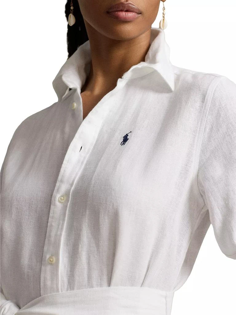 Ralph Lauren Linen Belted Shirtdress 6