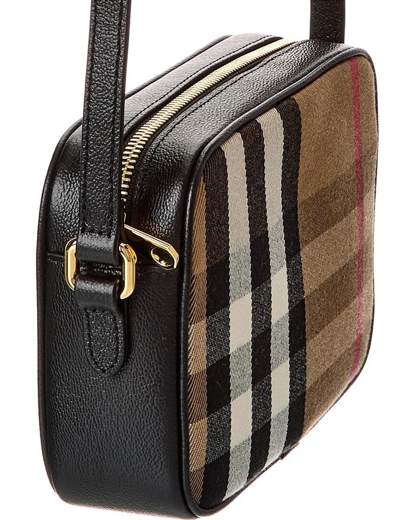 Burberry Check Canvas & Leather Camera Bag 3