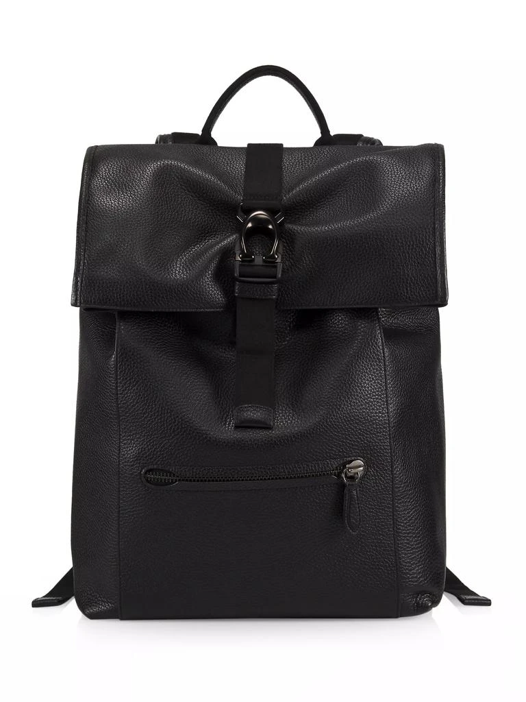 Coach Beck Roll Top Pebble Leather Backpack 1