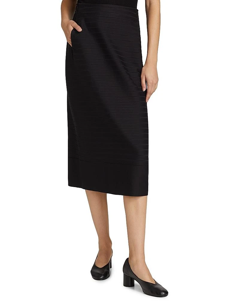 Issey Miyake Wide Stripe Knit Skirt 3