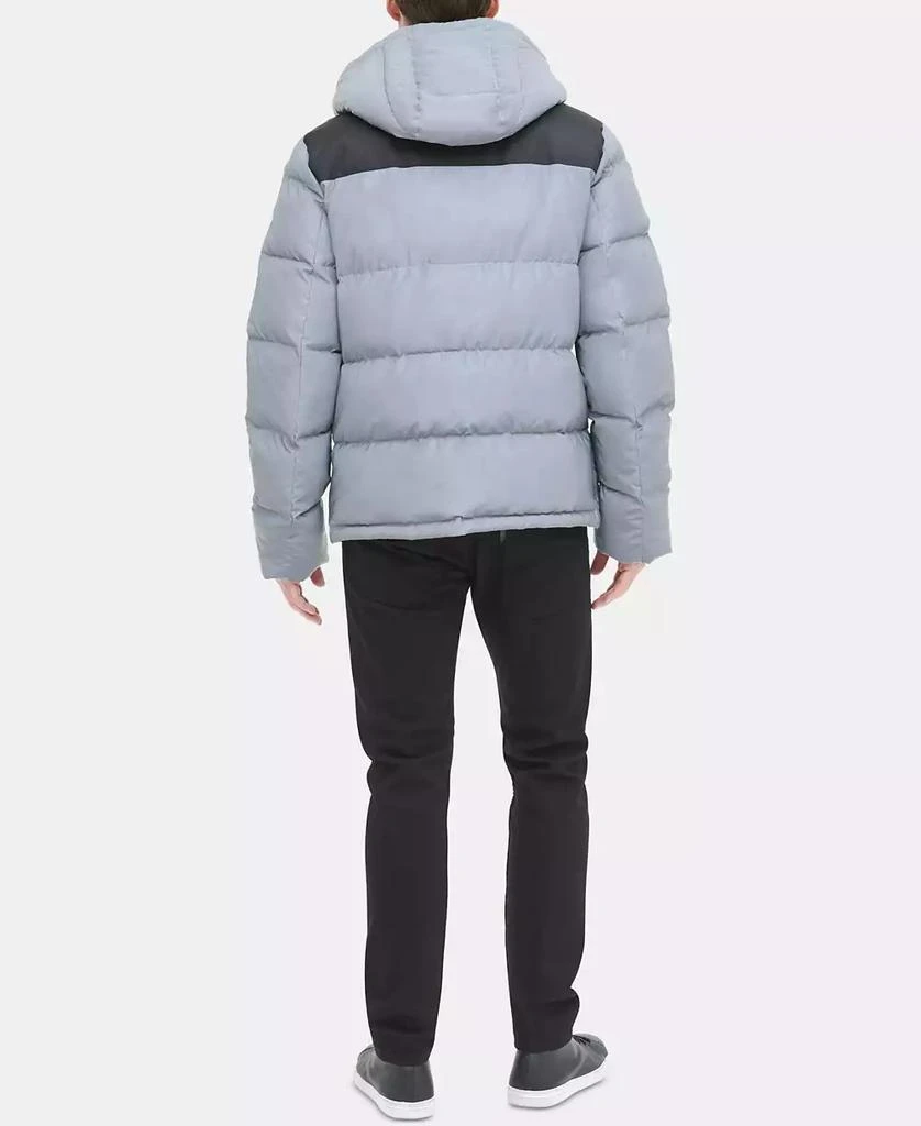 DKNY Men's Mixed-Media Puffer Coat, Created for Macy's 2