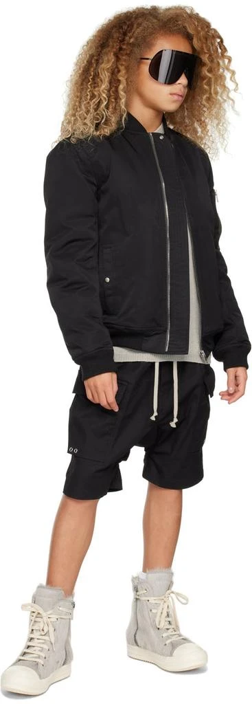 Rick Owens Kids Beige Wool Hoodie 4