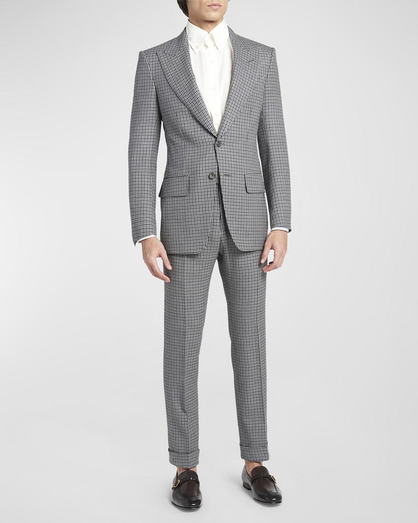 TOM FORD Men's Atticus Tattersall Peak-Lapel Suit