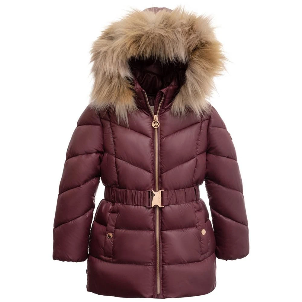 Michael Kors Toddler and Little Girls Heavy Weight Belted Jacket 1