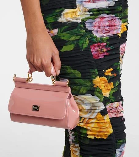 Dolce & Gabbana Sicily Small patent leather tote bag 2