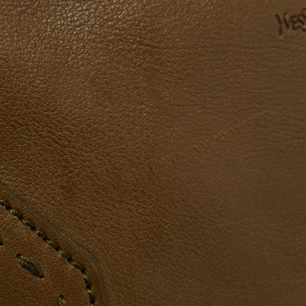 Yves Saint Laurent Yves Saint Laurent Olive Green Leather Large Muse Bag 14