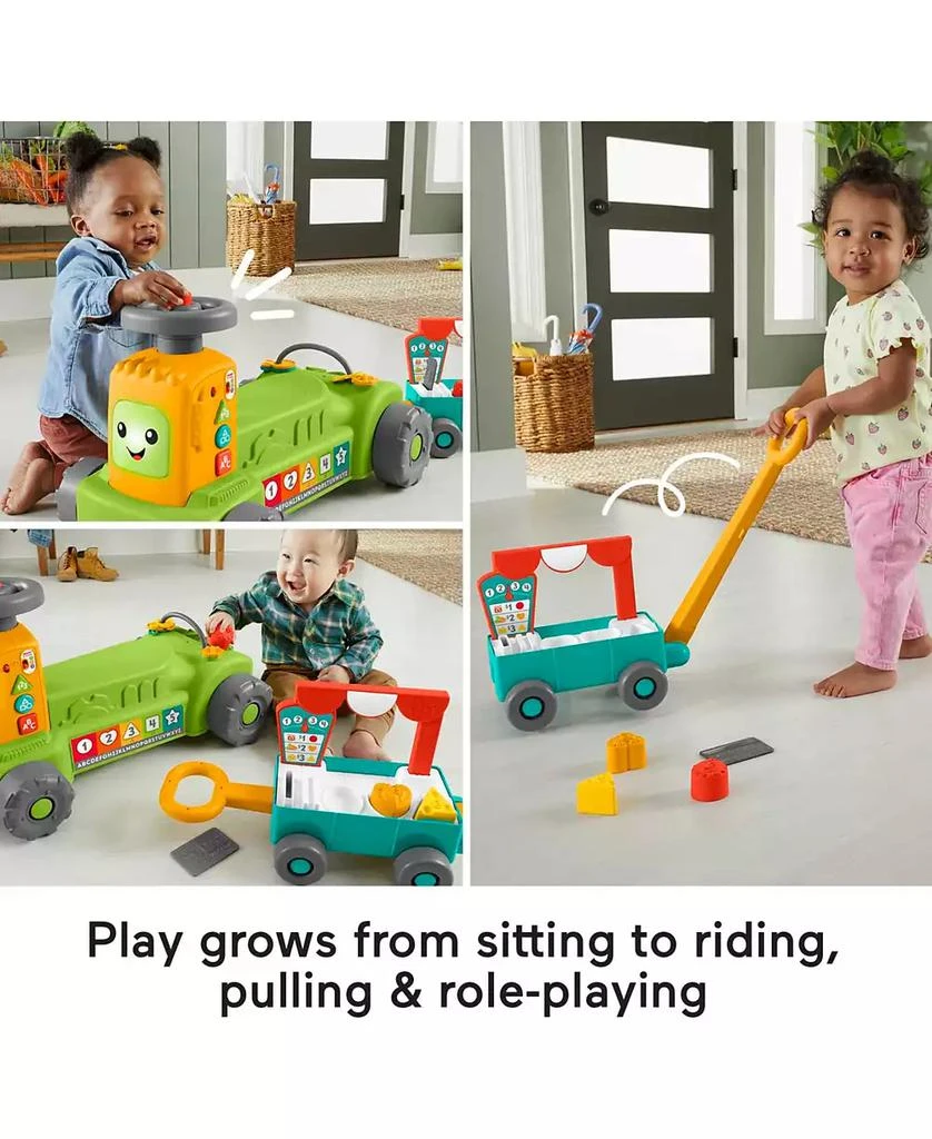 Fisher Price Laugh Learn 4-in-1 Farm to Market Tractor Ride-on Learning Toy 6