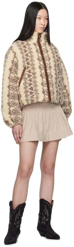 Isabel Marant Off-White & Brown Mackensy Jacket 4