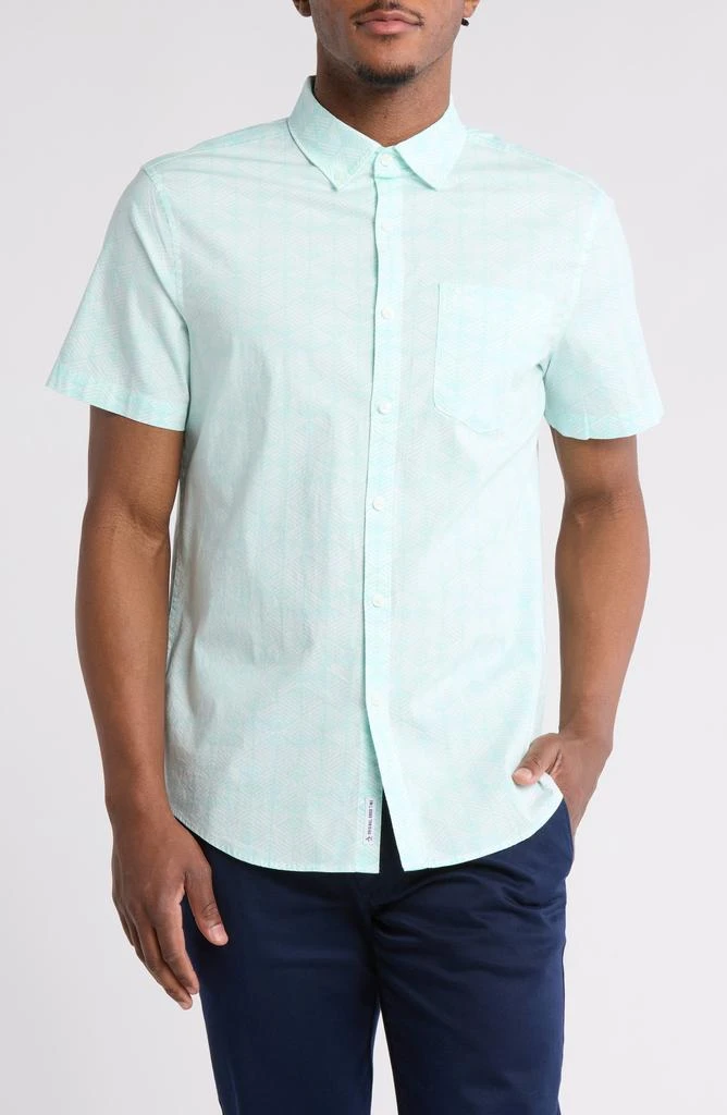 Shop Short Sleeve Cotton Poplin Button-Up Shirt on Sale at