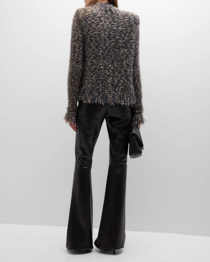 L'Agence Azure Fuzzy Cardigan Blazer 5