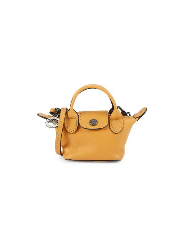 Longchamp Mini Leather Top Handle Bag