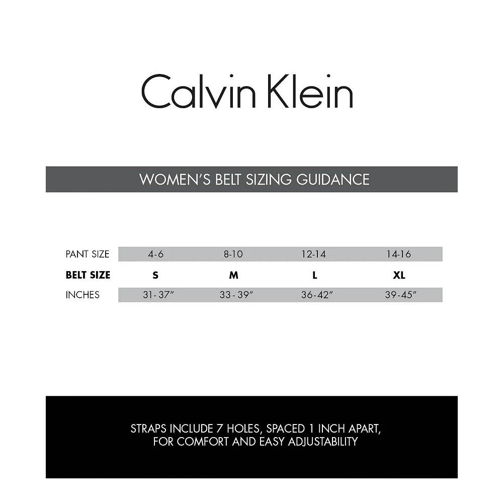 Calvin Klein Women's Reversible Monogram Buckle Belt 9