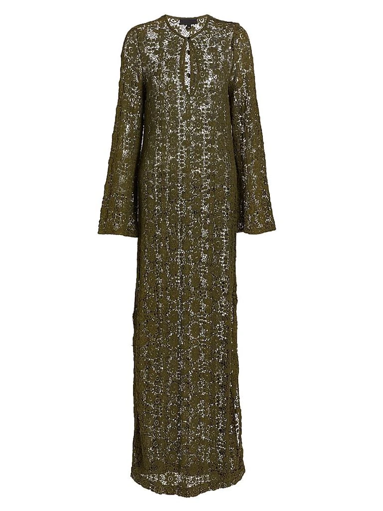 Nili Lotan Women's Della Lace Maxi Dress - Ivory - Size XL Nili Lotan Women's Della Lace Maxi Dress - Ivory - Size XL