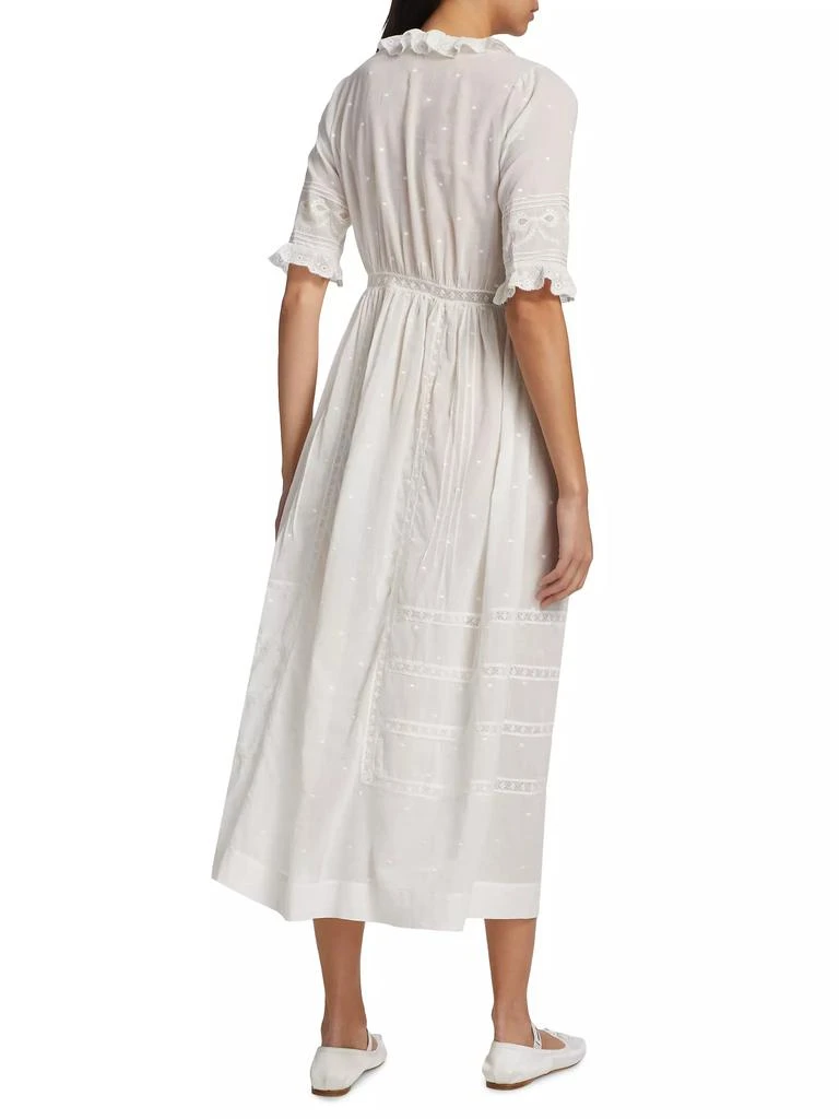 DÔEN Rosabella Embroidered Midi-Dress 5