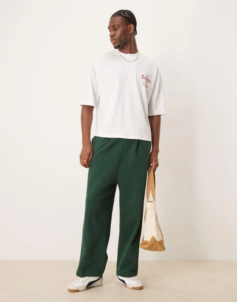 ASOS ASOS DESGIN oversized dropped shoulder boxy t-shirt with back print in white 2