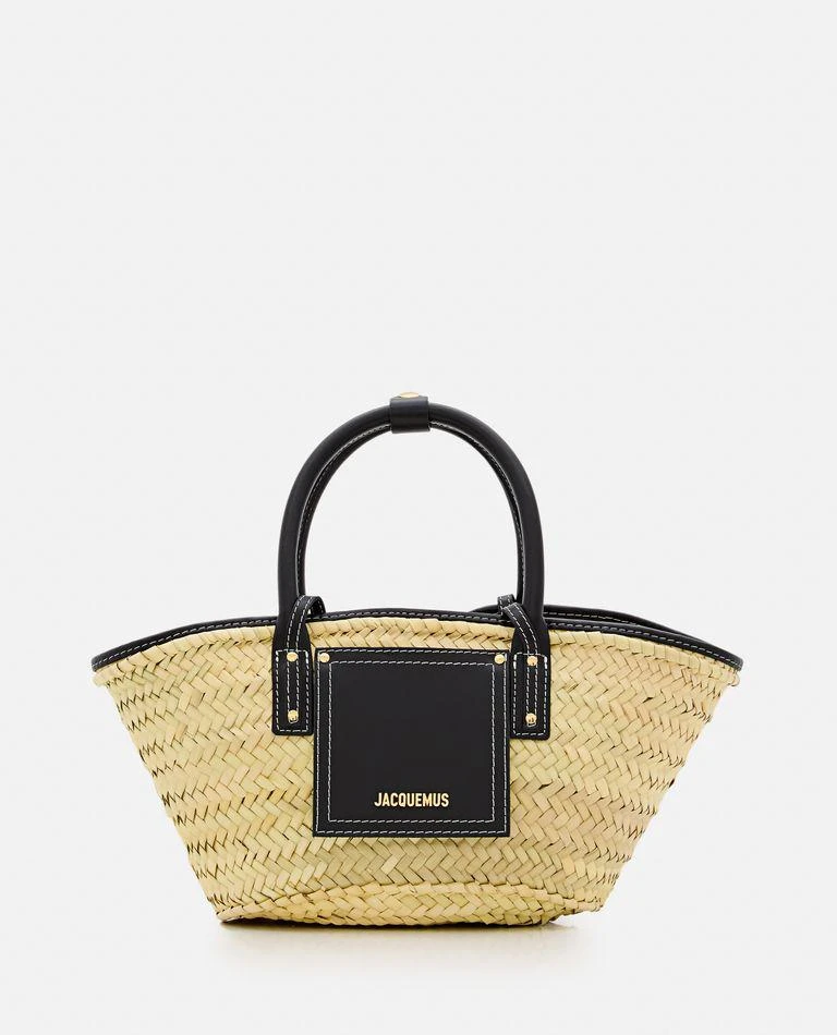 Jacquemus Le Petit Panier Soli Straw Basket Bag