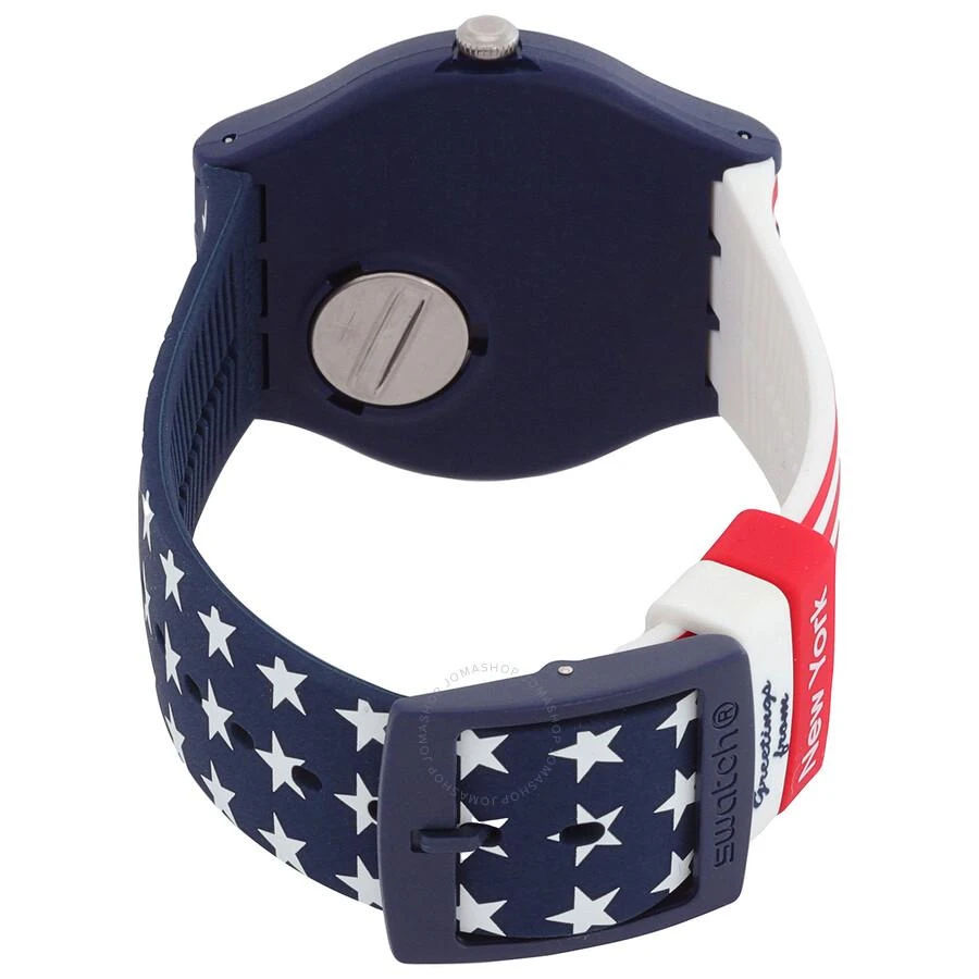 Swatch She Rocks Greetings from New York Quartz Blue Dial Unisex Watch SUOZ235 3