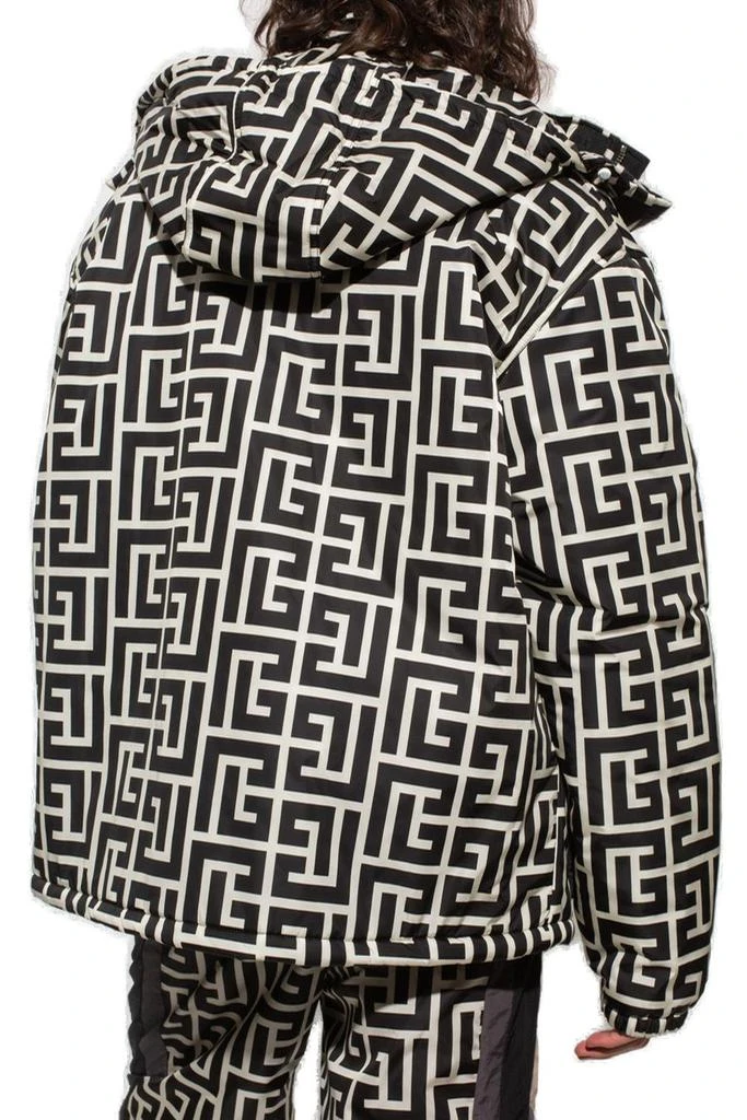 Balmain Balmain All-Over Monogram Printed Padded Jacket 3