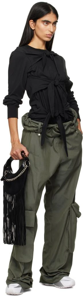 OPEN YY Black Fringe Moto Mini Bag 4