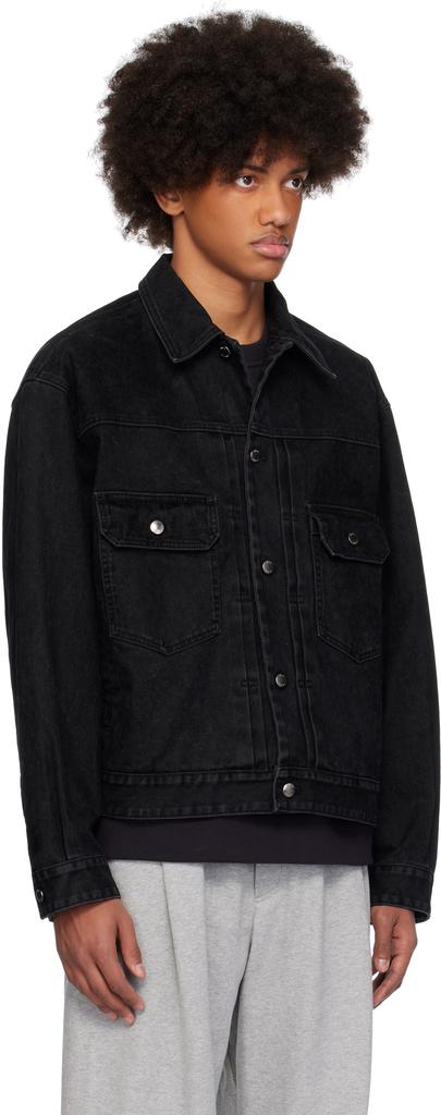 Wooyoungmi Black Regular Denim Jacket - Jackets - BeyondStyle