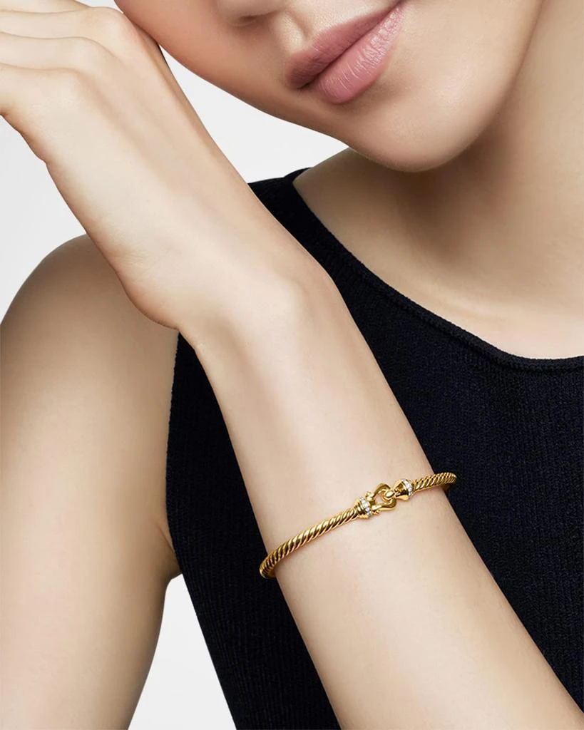 David Yurman Cable Buckle Bracelet in 18K Gold, 3.5mm 2