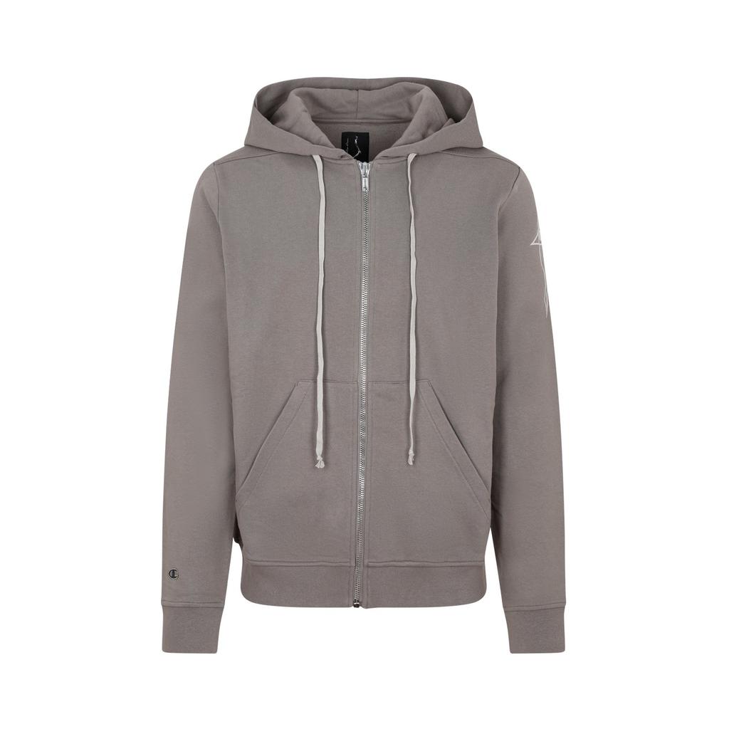 RICK OWENS スウェット　ジップ Rick Owens X Champion Jasons Zip-Up Drawstring Hoodie – On