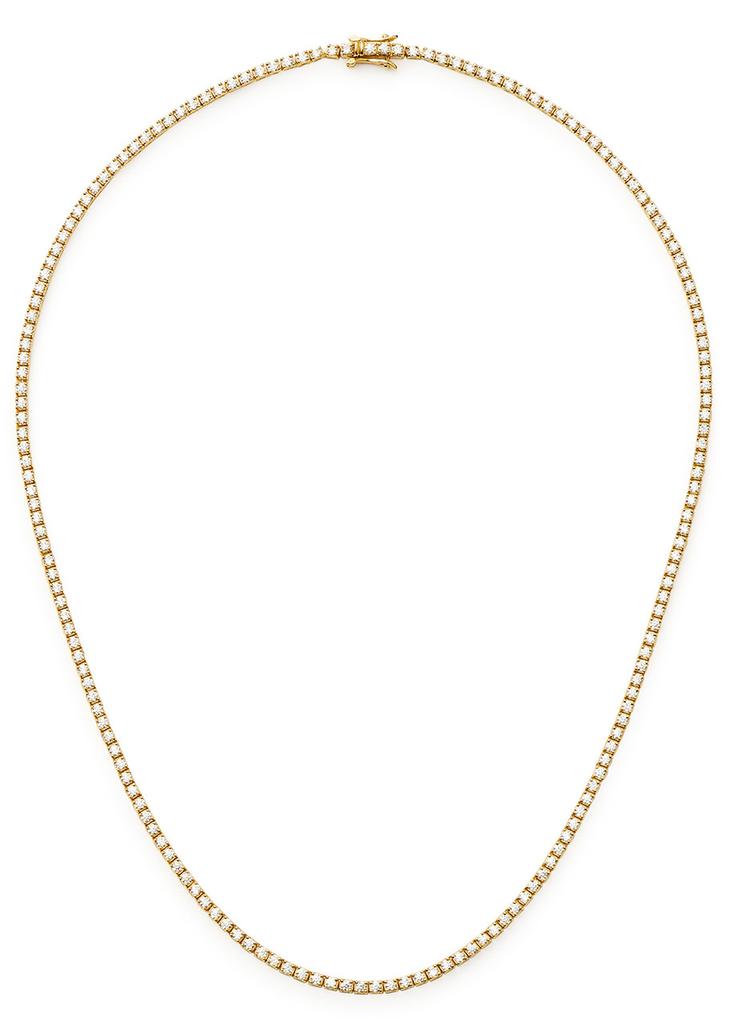 Missoma Classic Tennis 18kt gold-plated necklace