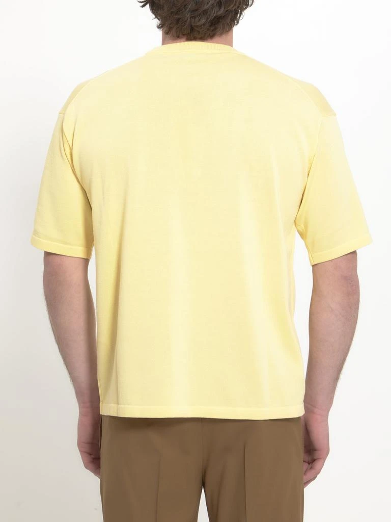ROBERTO COLLINA Yellow cotton t-shirt 3