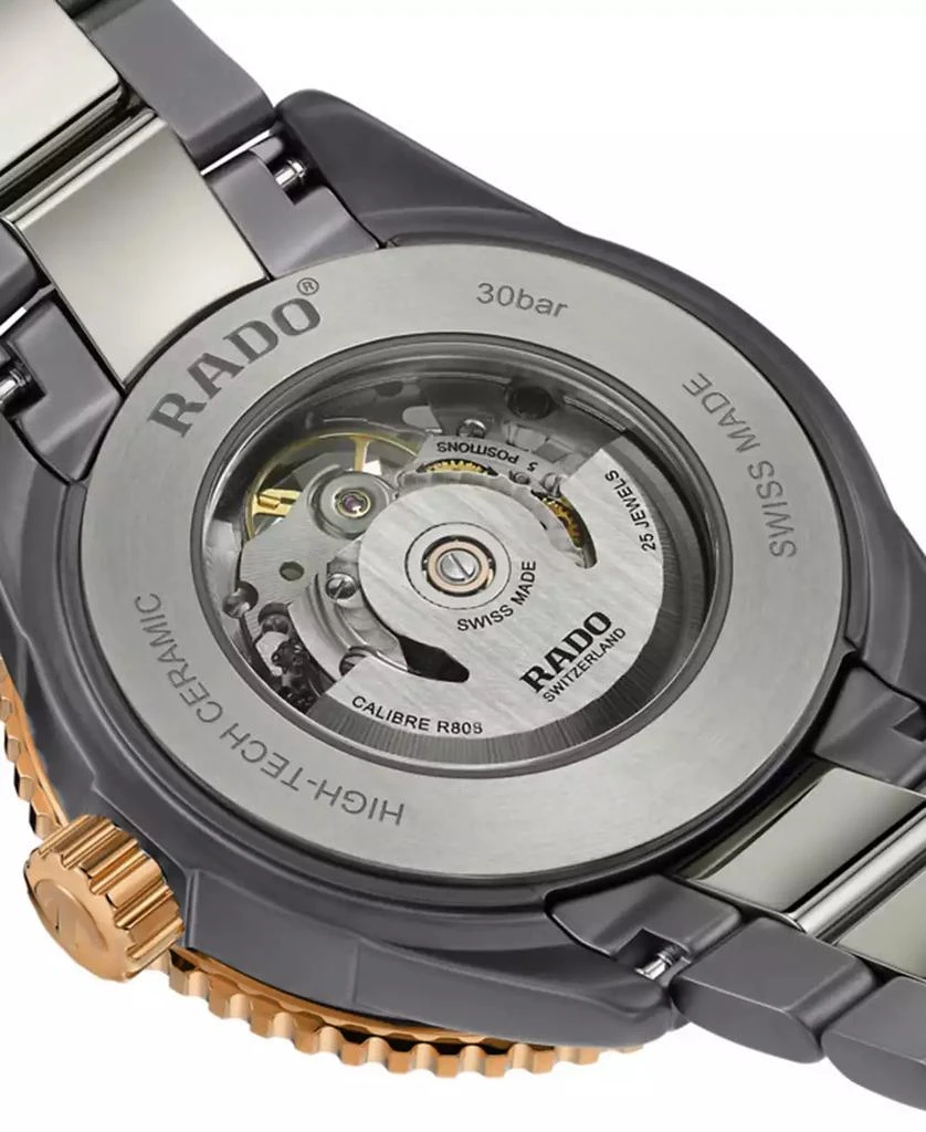 Rado Men's Swiss Automatic Captain Cook Skeleton Gray High-Tech Ceramic & Titanium Bracelet Watch 43mm 3