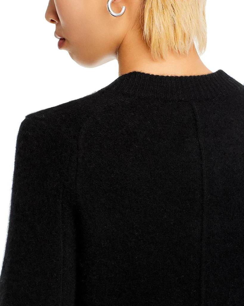 AQUA Cropped Wide Sleeve Crewneck Cardigan - Exclusive 4