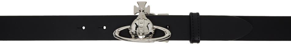 Vivienne Westwood Black Orb Buckle Belt