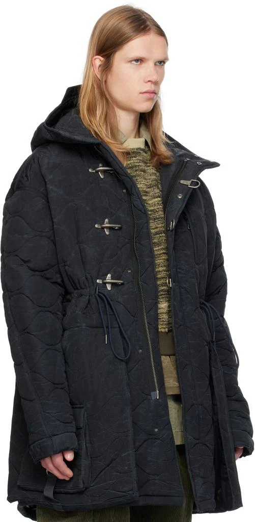 ANDERSSON BELL Black Lace-Up Fishtail Coat 2