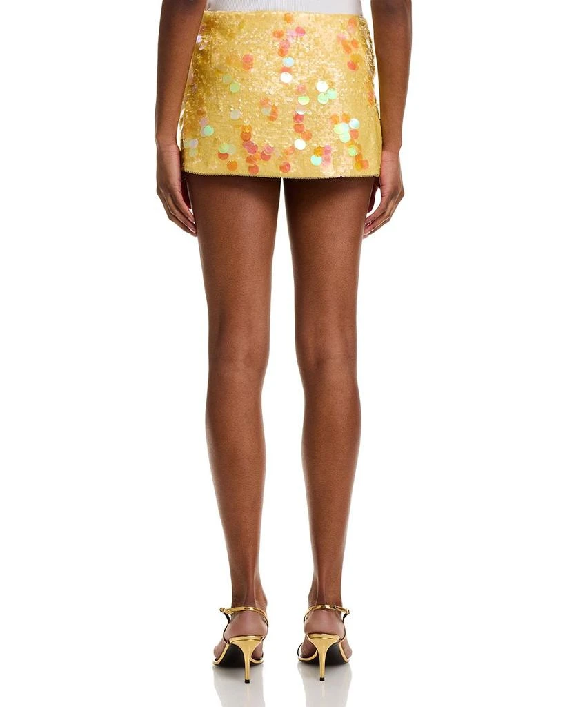 Danielle Guizio Low Rise Paillette Skirt 3