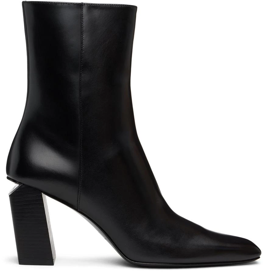 Black Toni 85mm Ankle Leather Boots – On Sale Now with Up to 74