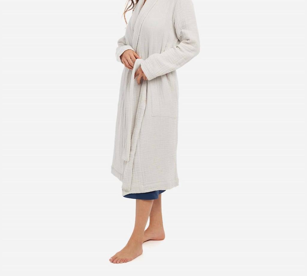 Skin Skin - Zoey Cotton Gauze Long Sleeve Robe