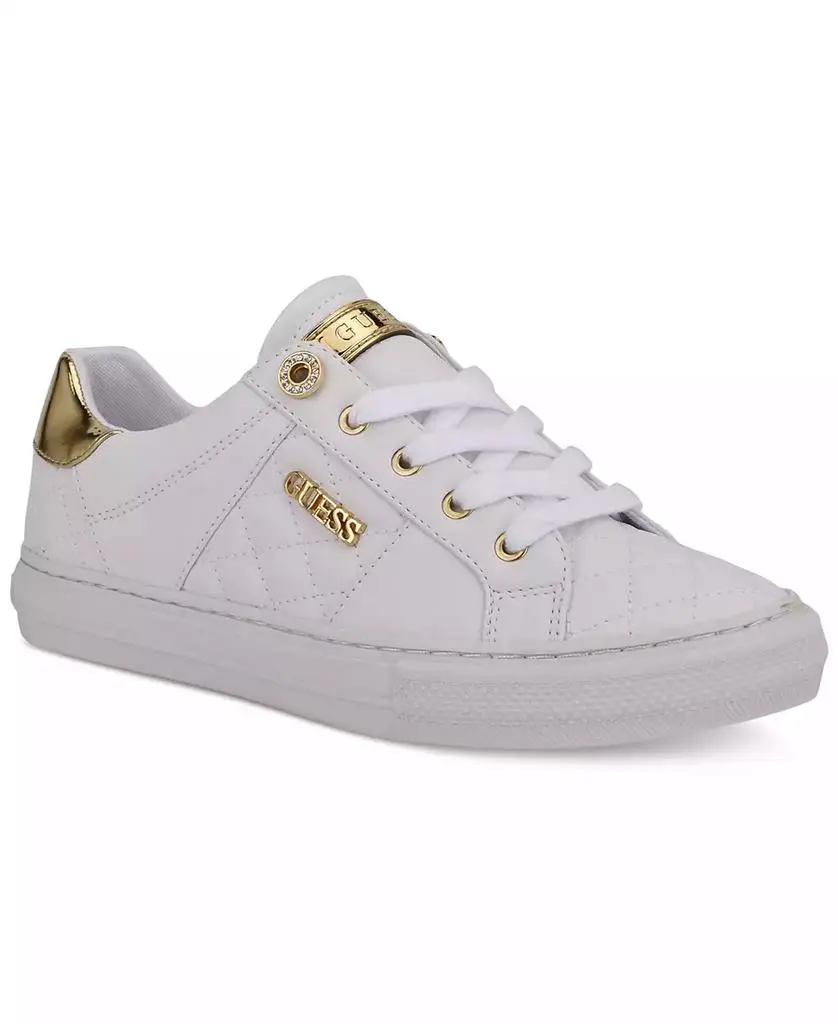 GUESS Women's Loven Low Profile Lace-Up Sneakers