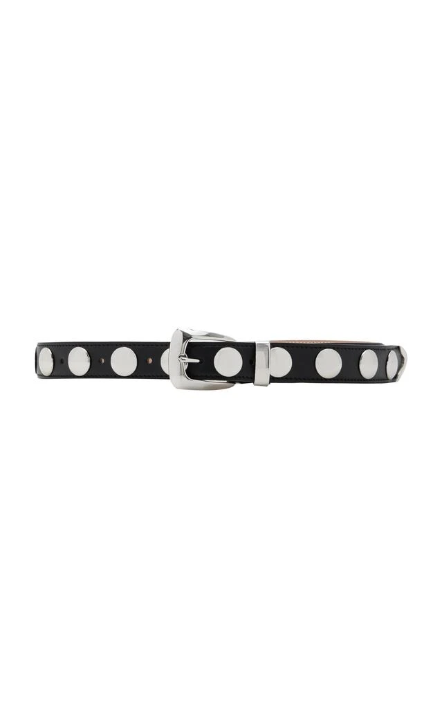 Khaite Khaite - Benny Studded Leather Belt - Black - 80 cm - Moda Operandi 1