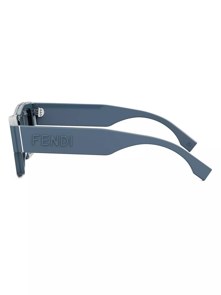 Fendi Signature 53MM Rectangular Sunglasses - Sunglasses