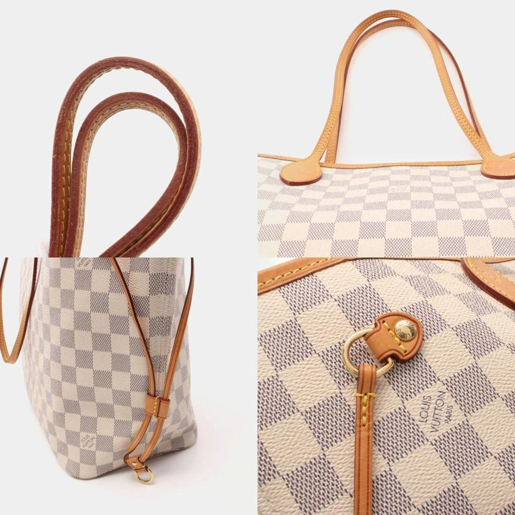 Louis Vuitton Louis Vuitton White Damier Azur Canvas Neverfull MM Tote Bag 3