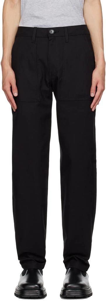 Naked & Famous Denim Black Work Trousers 1