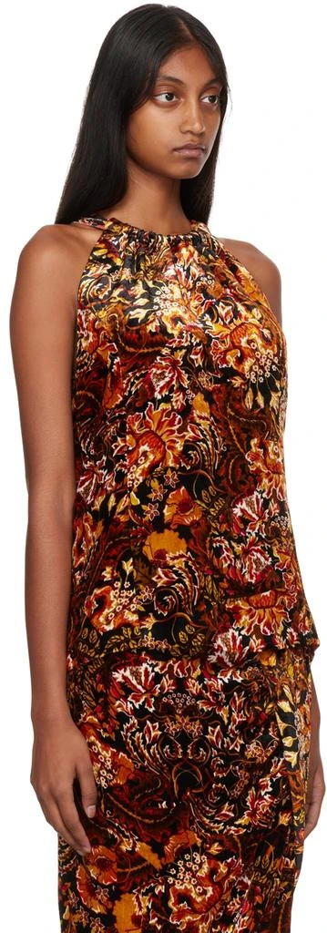 Dries Van Noten Black Printed Tank Top 2