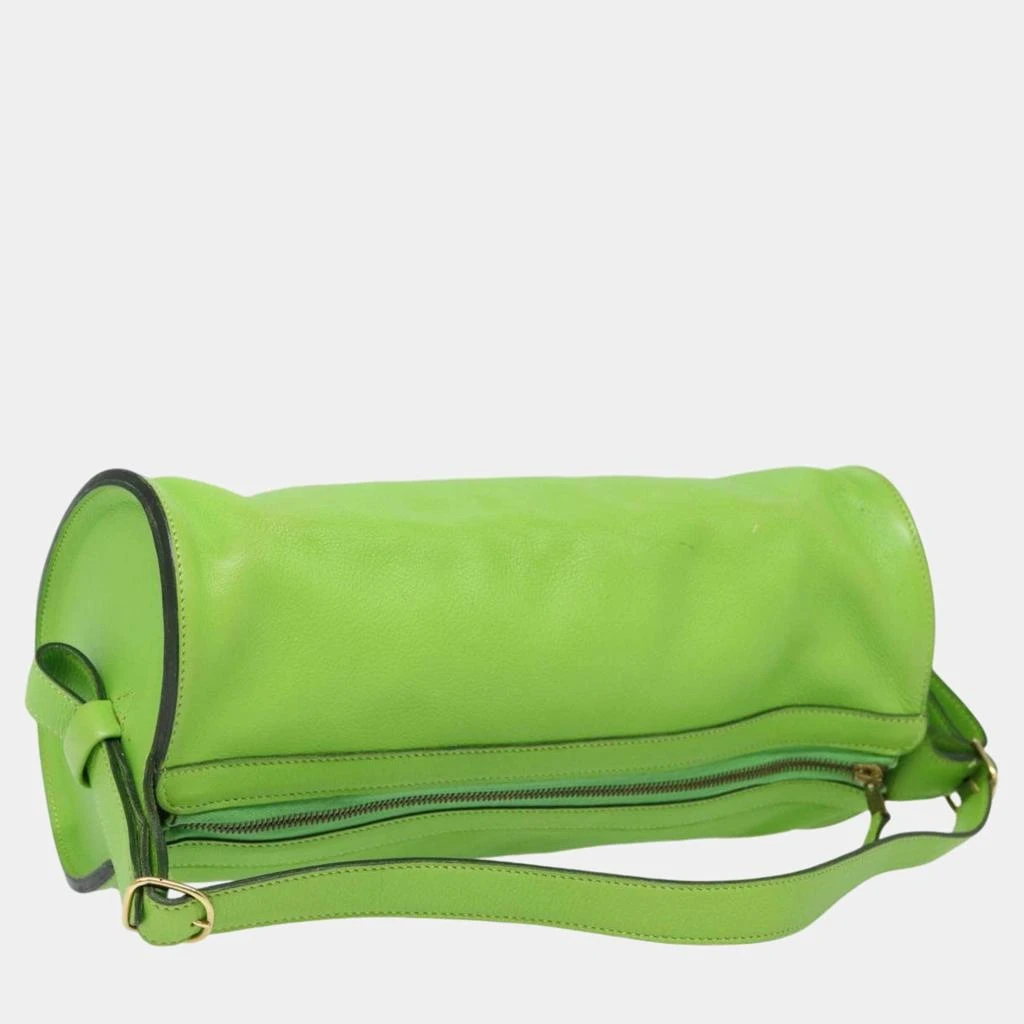 Hermes Hermes Green Leather handbag 4