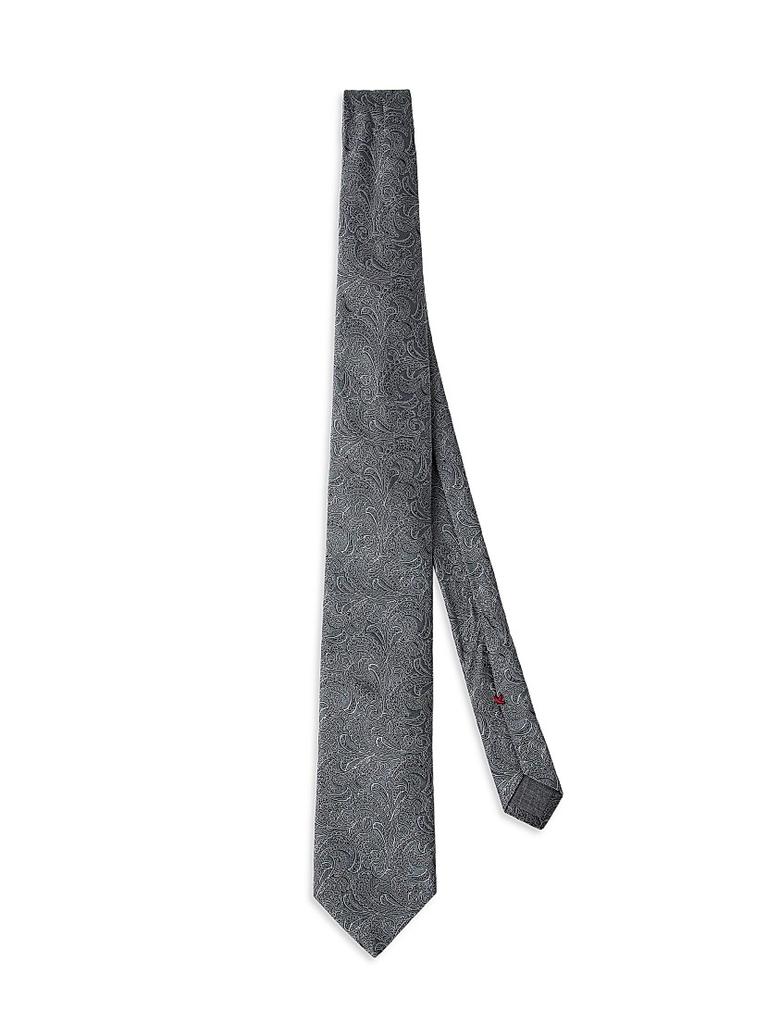 Brunello Cucinelli Paisley Silk Tie