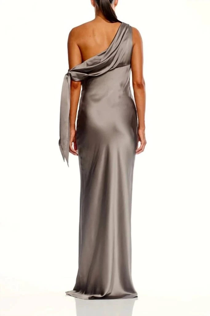 THE SEI The Sei - Asymmetrical Drape Gown With Tie 4