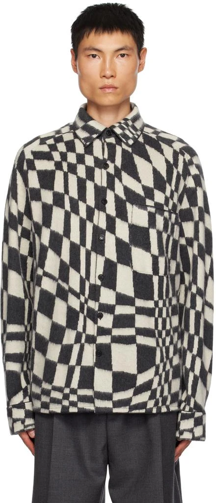 Zegna Gray Pattern Shirt 1