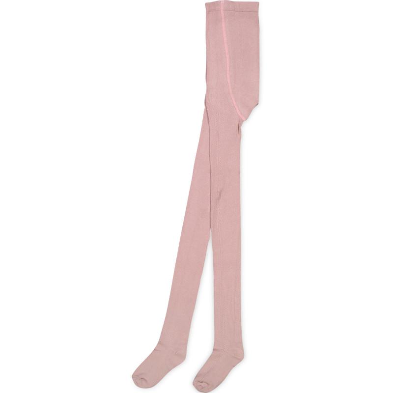 Abel & Lula Cotton tights with ornament in pink