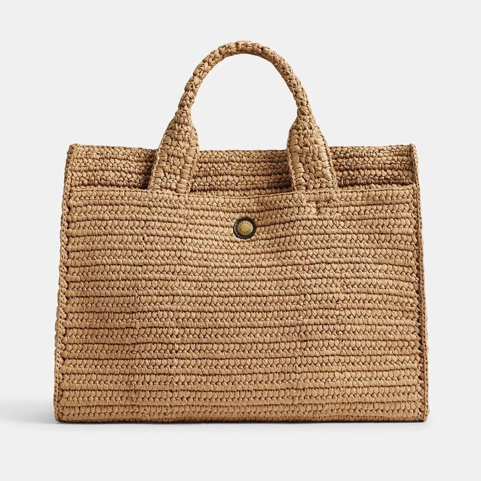 Coach Coach Straw Cargo Tote Bag 5